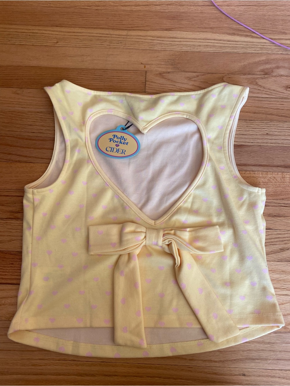 Cider X Polly Pocket Collab Heart cutout tank top 1XL NWT